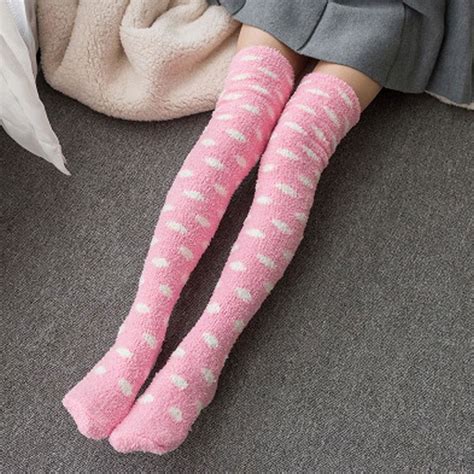 Pink Fuzzy Cloud Thigh High Sock Stocking Abdl Little Ddlg Playground