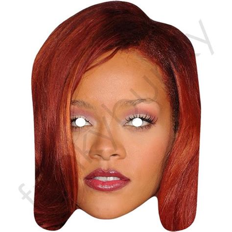 Rihanna Mask With Red Hair Funkybunky Personalised And Celebrity Face