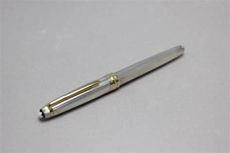 Montblanc Classique 144 Barleycorn 925 Sterling Silver Fountain Pen
