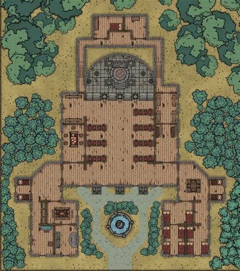 My First Dungeondraft Creation Its A Temple For A Homebrew Project
