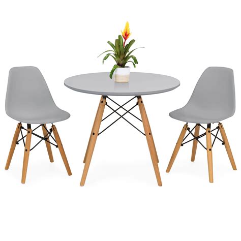 Best Choice Products Kids Mid Century Modern Dining Room Round Table