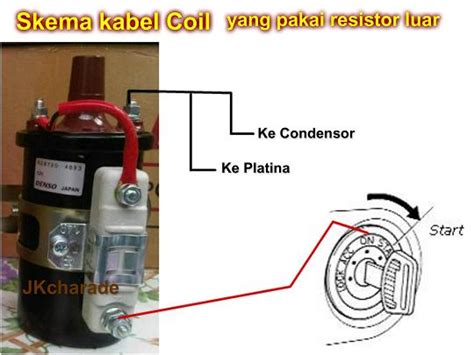 Kenapa jika mobil rusak sehingga mobil menjadi serasa pincang? Daihatsu Charade G10 Indonesia: Skema Kabel Coil