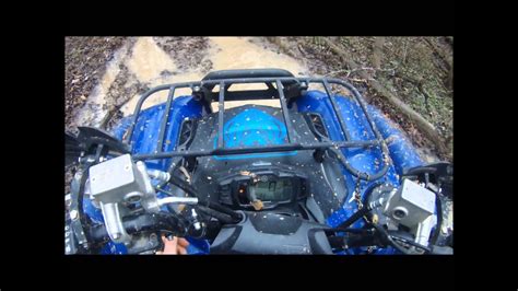 Yamaha Grizzly 700 Muddy Trail Ride Youtube