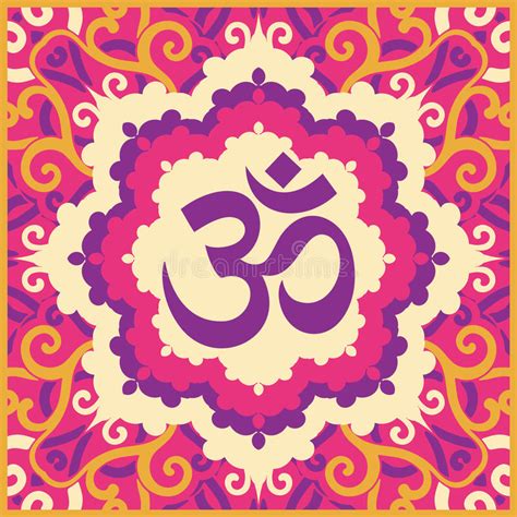 Hand Drawn Ohm Symbol Indian Diwali Spiritual Sign Om With High Stock