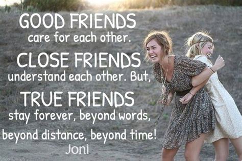 Good Friends Care For Each Other Close Friends Understand Each Other