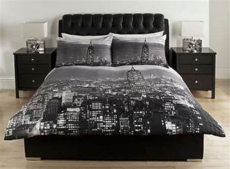 Buy products such as casa 7 piece reversible comforter set at walmart and save. BLACK & GREY NEW YORK CITY SCAPE DOUBLE Duvet COVER ...