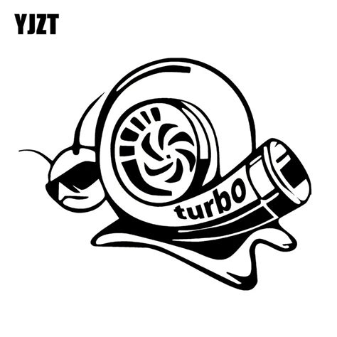 Yjzt 178cm141cm Vinyl Decal Funny Car Sticker Turbo Super Snail