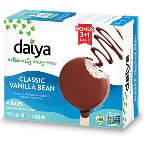 Daiya Dairy Free Classic Vanilla Bean Non Dairy Frozen Dessert Bar