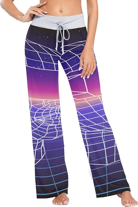 Women Pants 80 S Retro Sci Fi Vr Head Womans Lounge Pants For Women