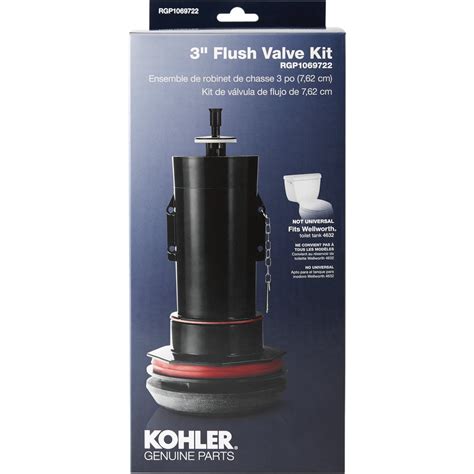 Kohler 3 In Toilet Canister Flush Valve Repair Kit For Wellworth