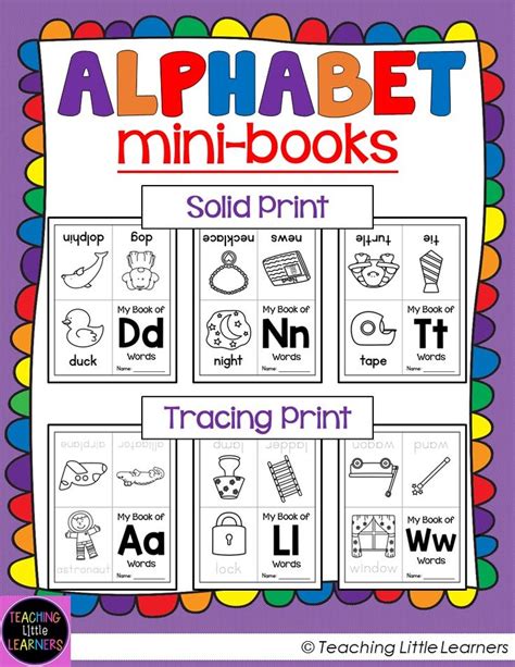 Print And Fold And Your Students Are Ready To Read Alphabet Mini