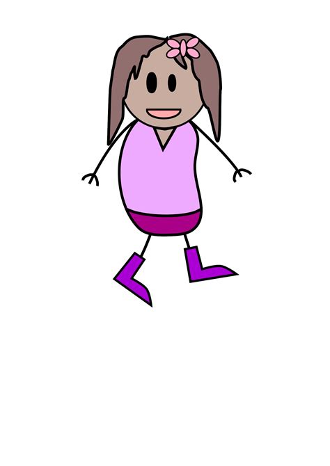 Girl Stick Figure Png Picture And Clipart Image For F
