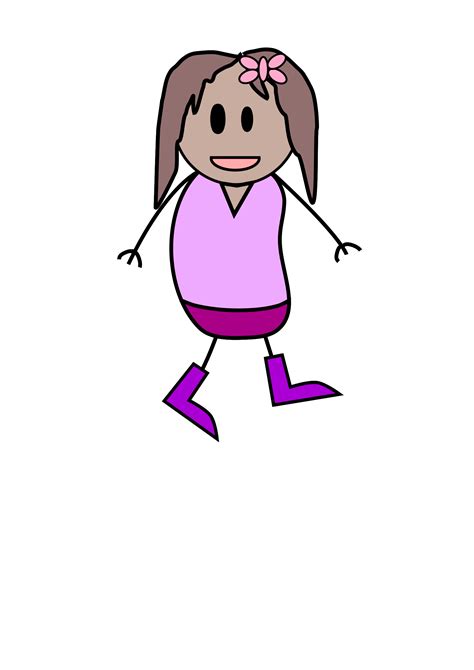 Clipart Girl Stick Figure