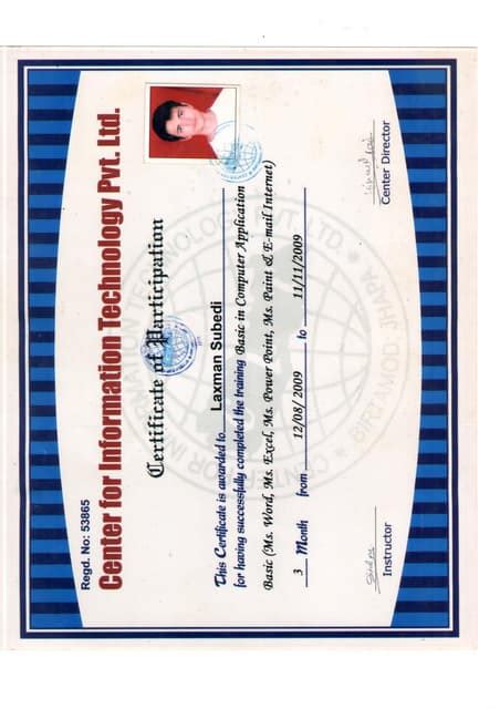 Basic Computer Certificate Pdf