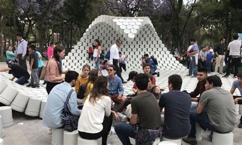 A Wave Of Buckets Hijacks Public Space In Mexico City Inhabitat