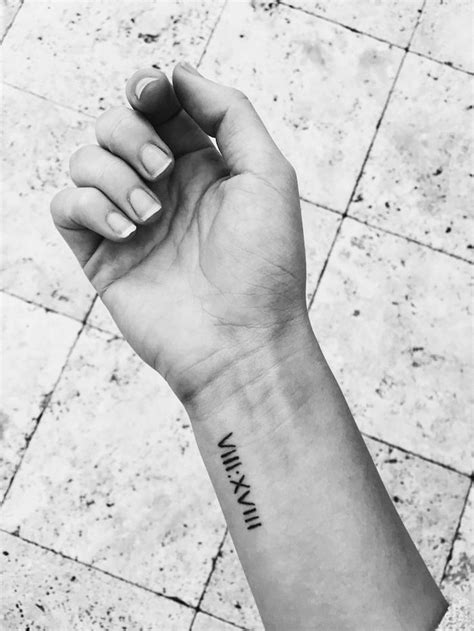 1001 Ideas For A Simple But Meaningful Roman Numeral Tattoo