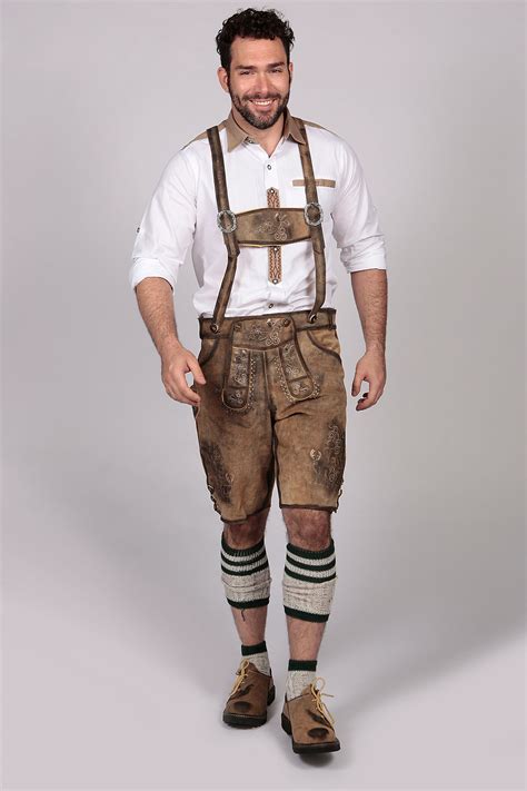 bequem und schick oktoberfest authentic bavarian lederhosen suede leather with suspender short