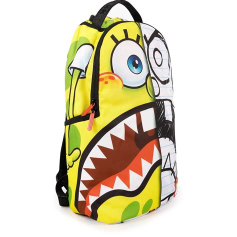 Sprayground Spongebob School Backpack In Yellow And White