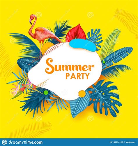 Summer Time Poster Wallpaper For Fun Party Invitation Banner Template ...