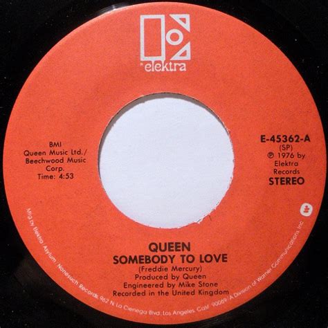 Queen Somebody To Love 1976 Sp Red Labels Vinyl Discogs