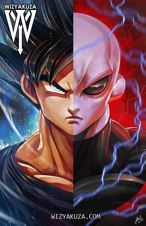 Although even ultra instinct wasn't enough to fully take down jiren in the tournament of power, the nature of the series essentially guarantees goku will surpass jiren naturally like he did hit in. goku jiren split by wizyakuza on DeviantArt