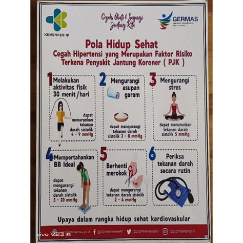 Jual 128 Poster Pola Hidup Sehat Shopee Indonesia