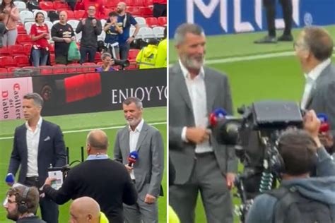 Roy Keane Cant Stop Smiling As Man Utd Fans Serenade Him With X Rated