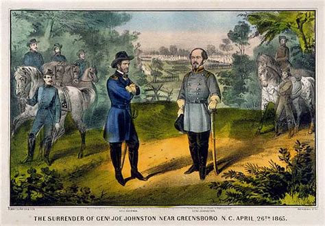 The Surrender Of Genl Joe Johnston Near Greensboro N C April 26th 1865