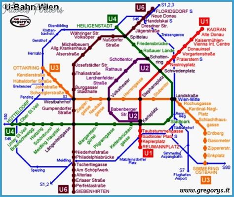 Vienna Metro Map Travelsfinderscom