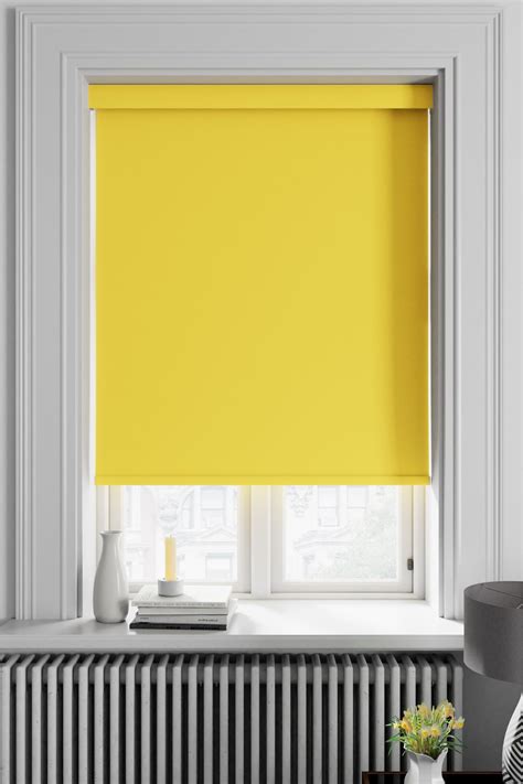 Buy Haig Lemon Yellow Made To Measure Blackout Roller Blind From The