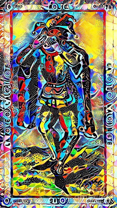 Tarot Card The Fool In Contemporary Modern Design 20210129v2 Photograph