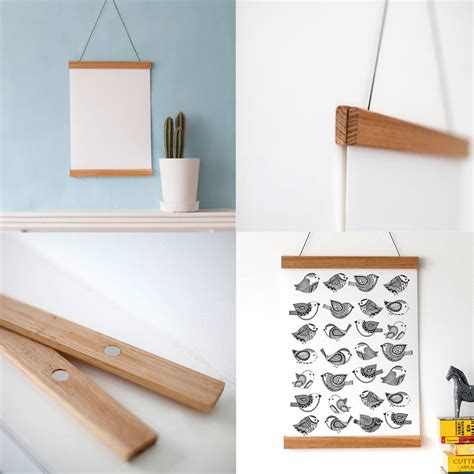 Diy Wooden Poster Hanger Make It Diy Magnetic Wooden Frames Curbly