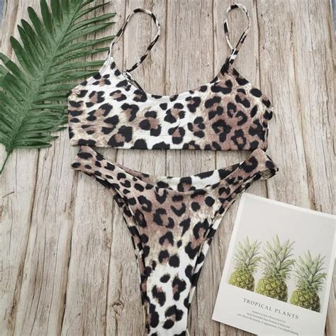 Leopard Serpentine Print Bikini Cc And Me Swimwear In 2020 Womens