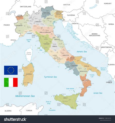 15152 Italy Map Regions Images Stock Photos And Vectors Shutterstock