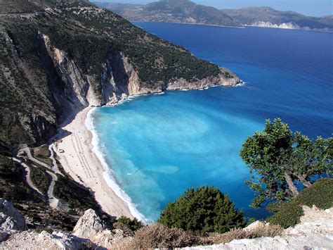 Myrtos Beach Most Famous Beach Of Greece World For Travel