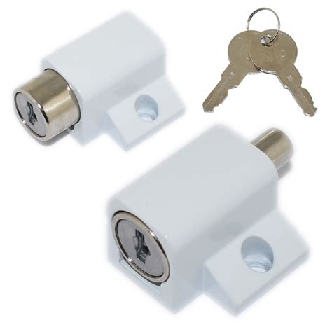 2x French Doors Lock Catches Heavy Duty Metal Security Sliding Patio