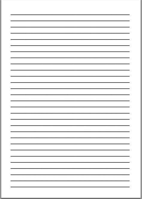 A4 Writing Paper Template A4 Paper Printable Paper