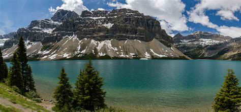 Bow Lake Panorama Banff National Park Alberta Stanley Bell Photography