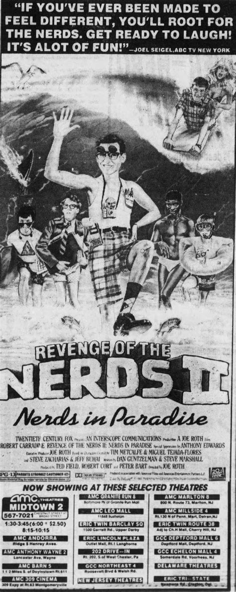 Revenge Of The Nerds Ii Nerds In Paradise 1987 Nerd Weird Facts