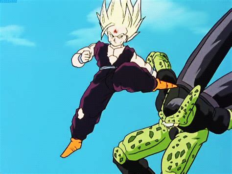 Cell and gohan begin fighting and gohan is in trouble. Gohan vs Perfect Cell | Anime, Perfect cell, Dragon ball z