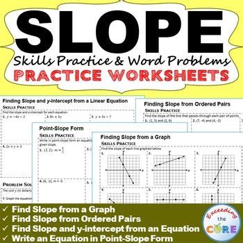 Killing zombies and graphing lines worksheet. Point Slope Word Problems Worksheet Pdf - words equation ...