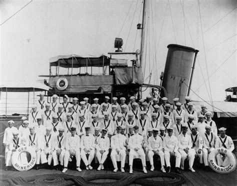 Crew Of Uss Bainbridge Dd 1 In Asiatic Waters