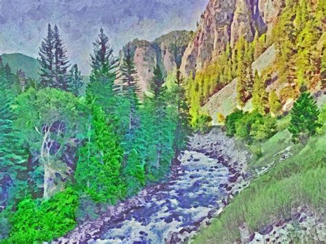 The Crystal River Around Redstone Colorado Digital Art By Digital