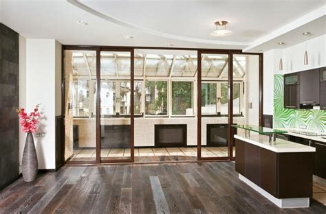 Sliding closet doors are the perfect way to enrich a room while saving space. Minimalist Modern Sliding Glass Door Designs