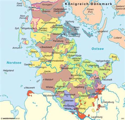 Die einwohnerzahlen der regionen und gemeinden von dänemark. Landkarte Danemark Ostsee - Top Sehenswürdigkeiten