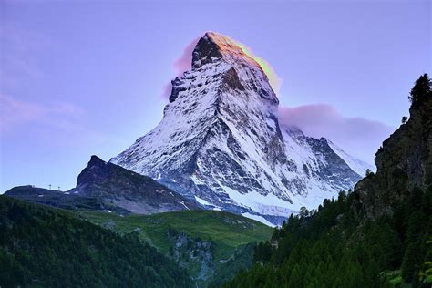 Matterhorn At Sunrise 4478 Meters Swiss Alps Switzerland Photograph