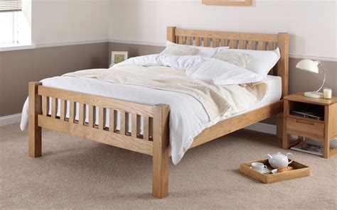 Silentnight Ayton Solid Oak Wooden Bed Frame - Mattress Online