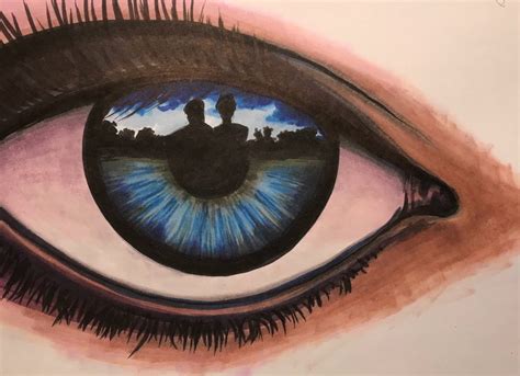 Eye reflection study by Rob Hassan | ArtWanted.com