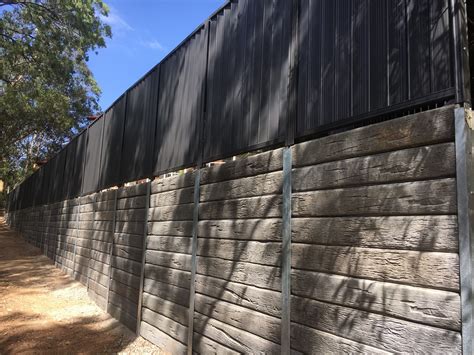 Pioneer Gumtree Concrete Sleeper Retaining Wall Using Steel Posts For