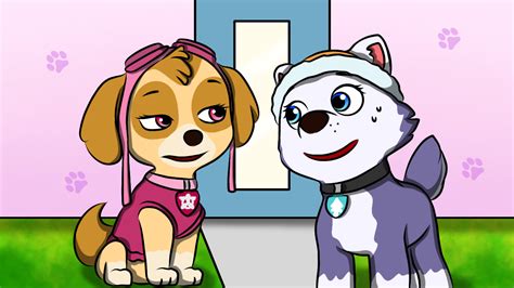 Paw Patrol Skye And Everest Story By Biuchoco On Deviantart